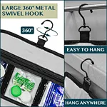 Hanging travel toiletry bag